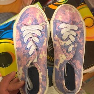 Cat & Jack Pink and Purple Tie-Dye Kids Sneakers